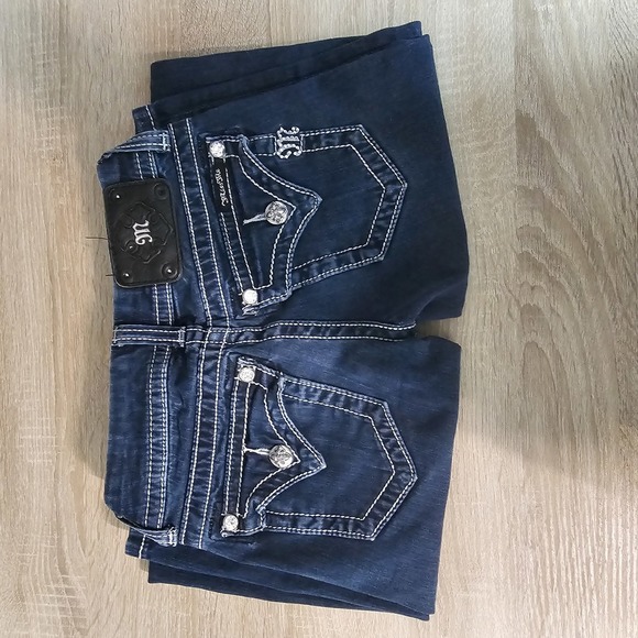 MISS ME | RHINESTONE FITTED SKINNY JEAN SIZE 23 - Picture 2 of 6